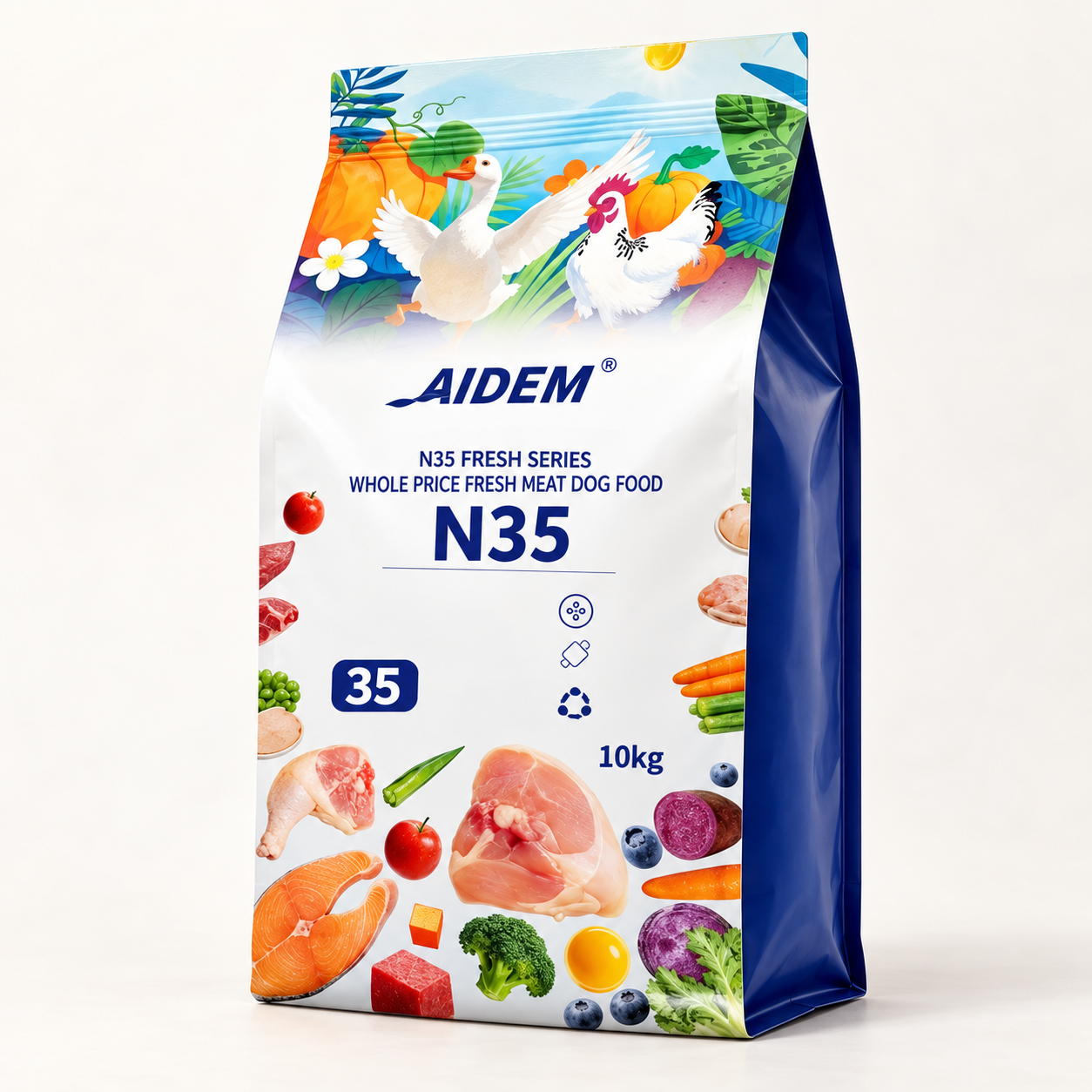 AIDEM N35 dry dog food, 10 kg