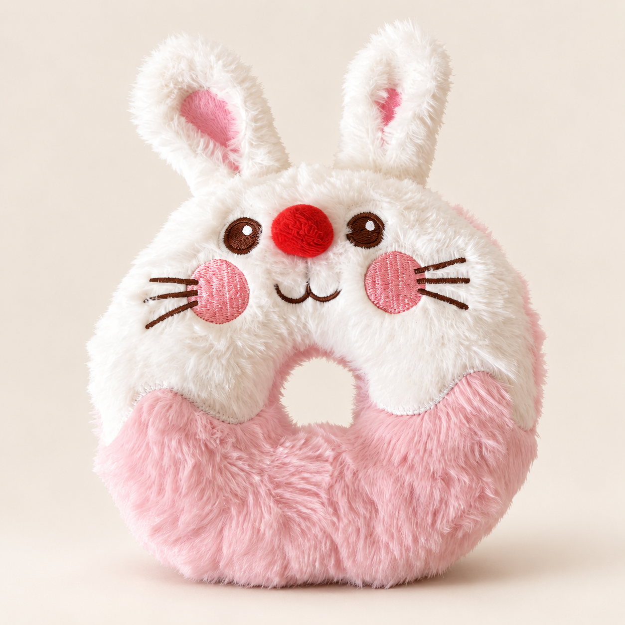 JAY JAY PET rabbit-doughnut plush dog toy