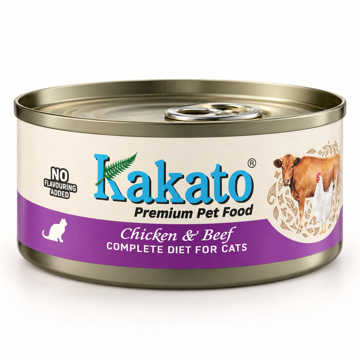 Kakato chicken-and-beef wet cat food, 70 g