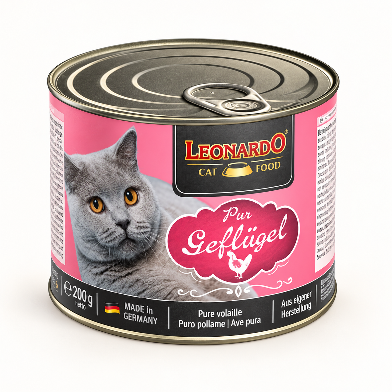 Leonardo chicken wet cat food, 6 × 200 g