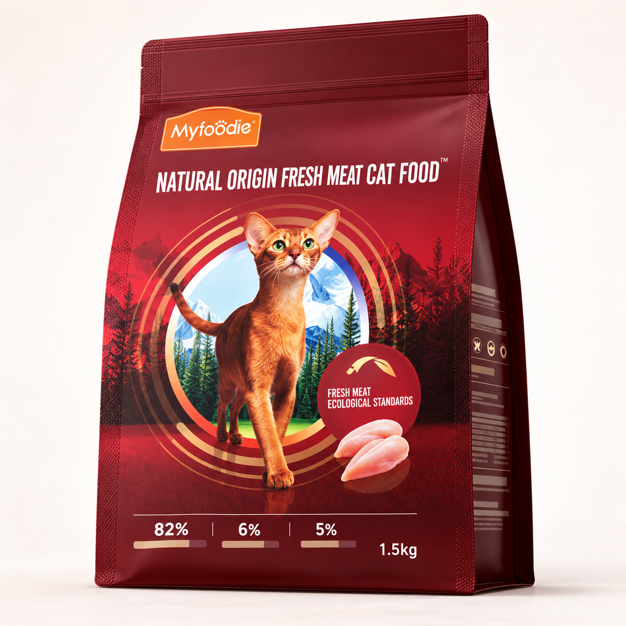 Myfoodie fresh-chicken cat food, 1.5 kg