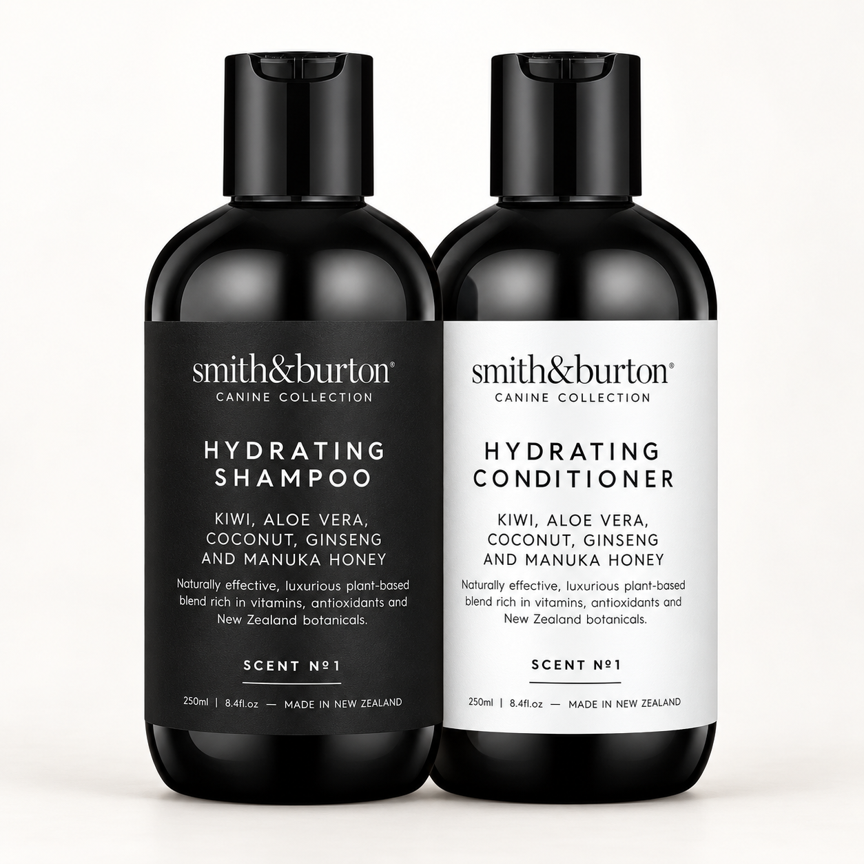 Smith & Burton No. 1 pet shampoo and conditioner, 2 × 250 ml